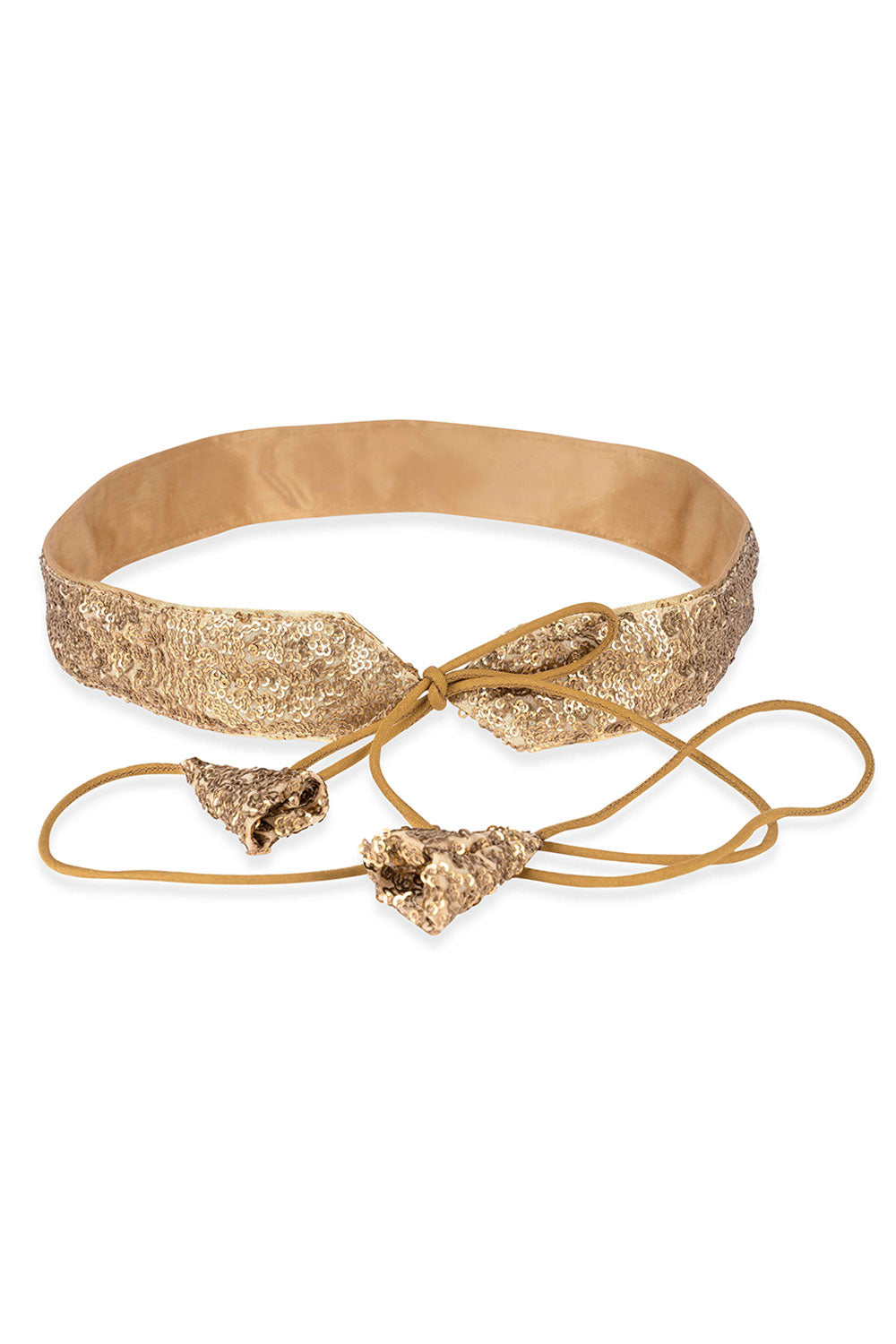Taara Light Gold Tie Belt for Saree & Dresses ONE MINUTE SAREE Taara Light Gold Tie Belt for Saree & Dresses ONE MINUTE SAREE