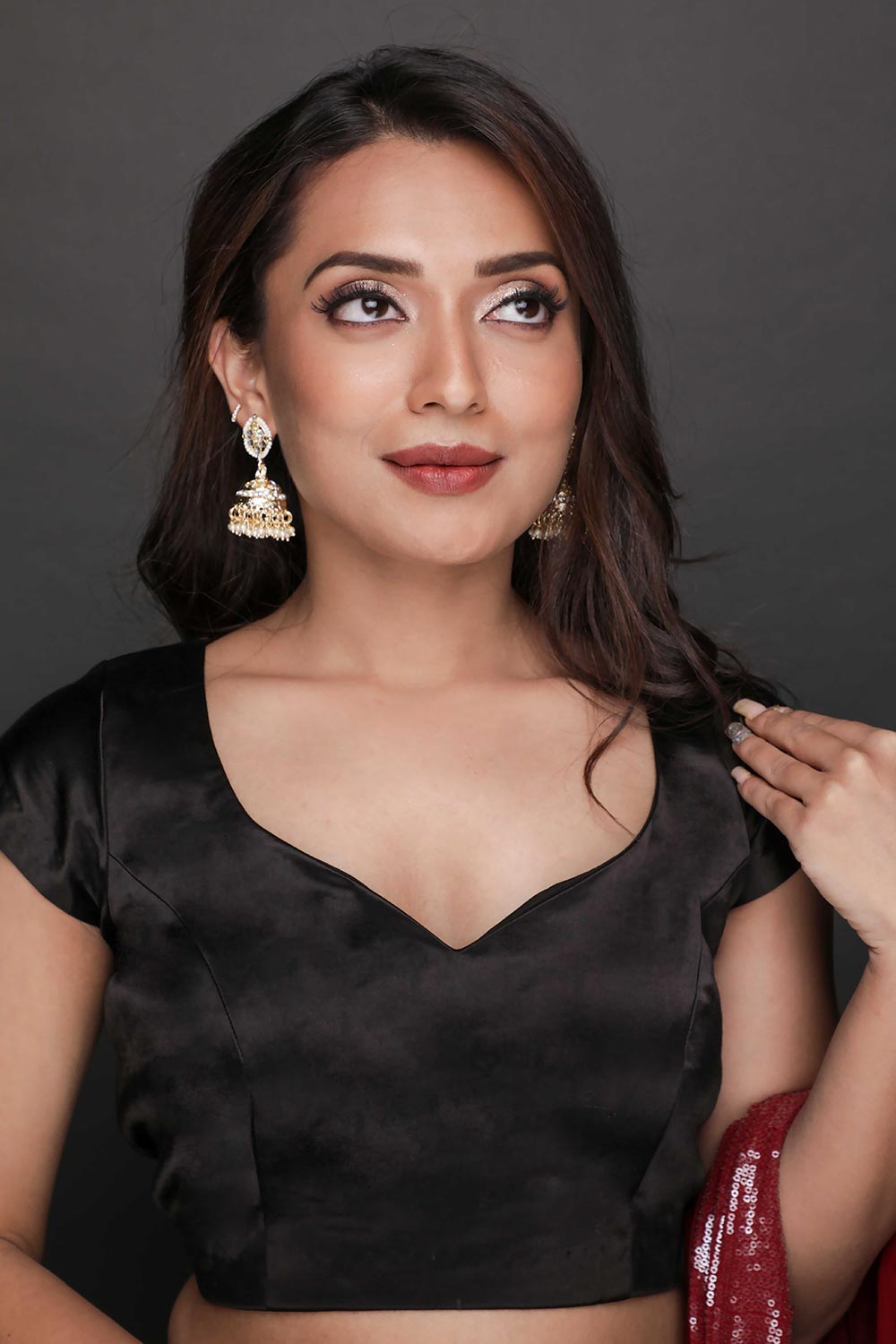 Black outlet Saree Blouse