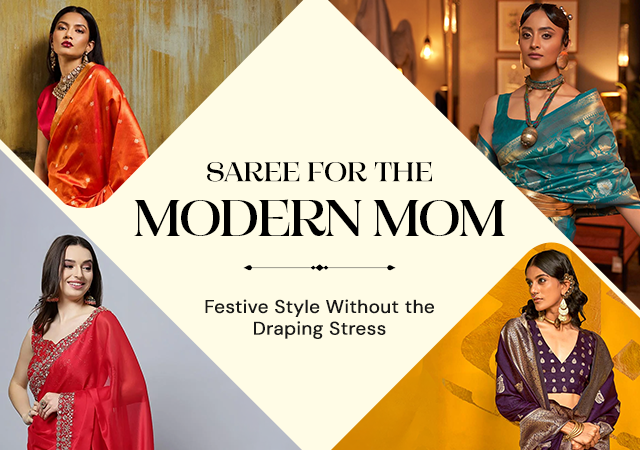 Sarees for the Modern Mom: Managing Kids and Festivities without Draping Stress