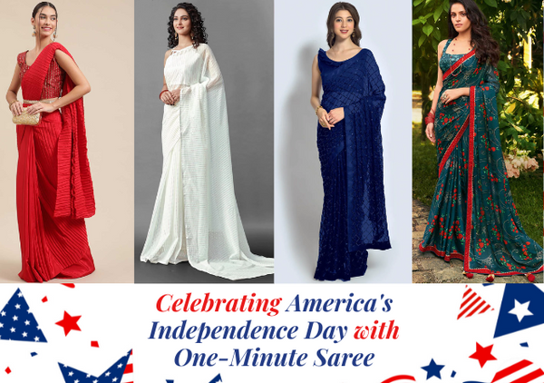 Celebrating America's Independence Day with One-Minute Saree