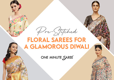 Blossom in Style: Pre-Stitched Floral Sarees for a Glamorous Diwali