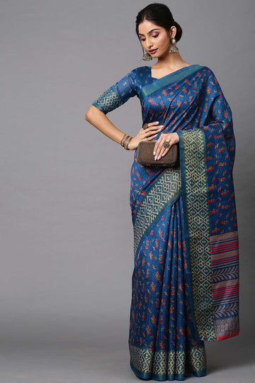 Blue Saree