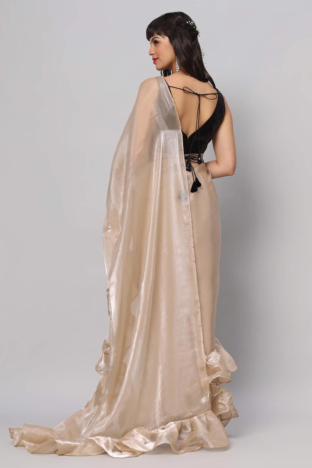 Zara Black Sequins Sleeveless Thin Strap Blouse Online ONE MINUTE SAREE Zara Black Sequins Sleeveless Thin Strap Blouse Online ONE MINUTE SAREE
