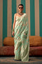 Nala Mint Green Silk Woven Ready to Wear One Minute Saree