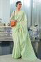 Viola Green Modal Handloom Silk One Minute Saree