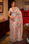 Fiora Light Pink Zari Handloom Silk One Minute Saree