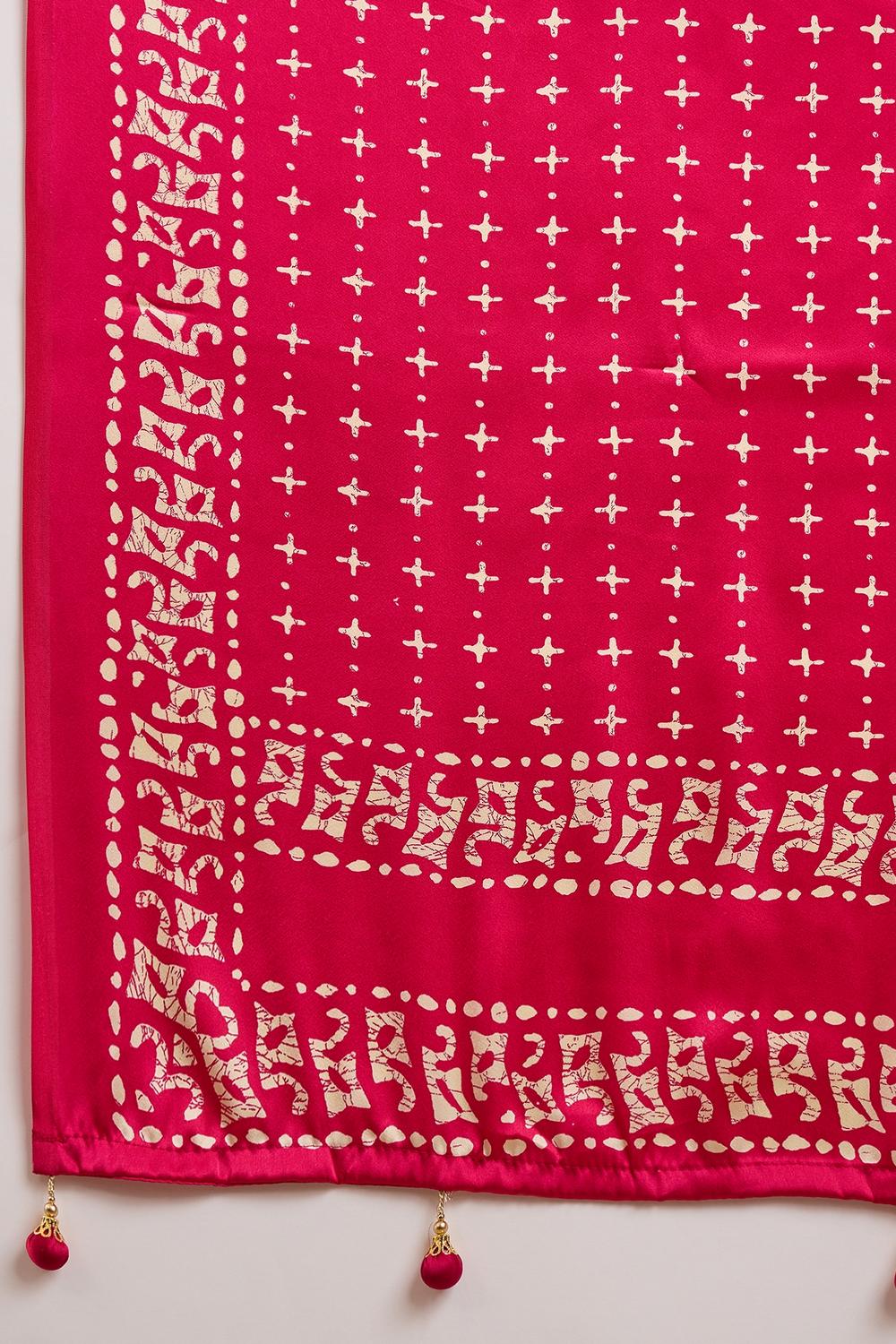 Kenya Blue Modal Ajrakh Printed Ready to Wear One Minute Saree