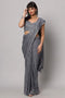 Jessie Grey Faux Georgette Sequins Ready to Wear One Minute Saree