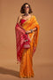 Chhaya Orange Kanoi Silk Woven Floral One Minute Saree
