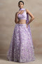 Liliana Lavender Net Thread & Sequins Embroidery Work Ready to Wear Lehenga Saree