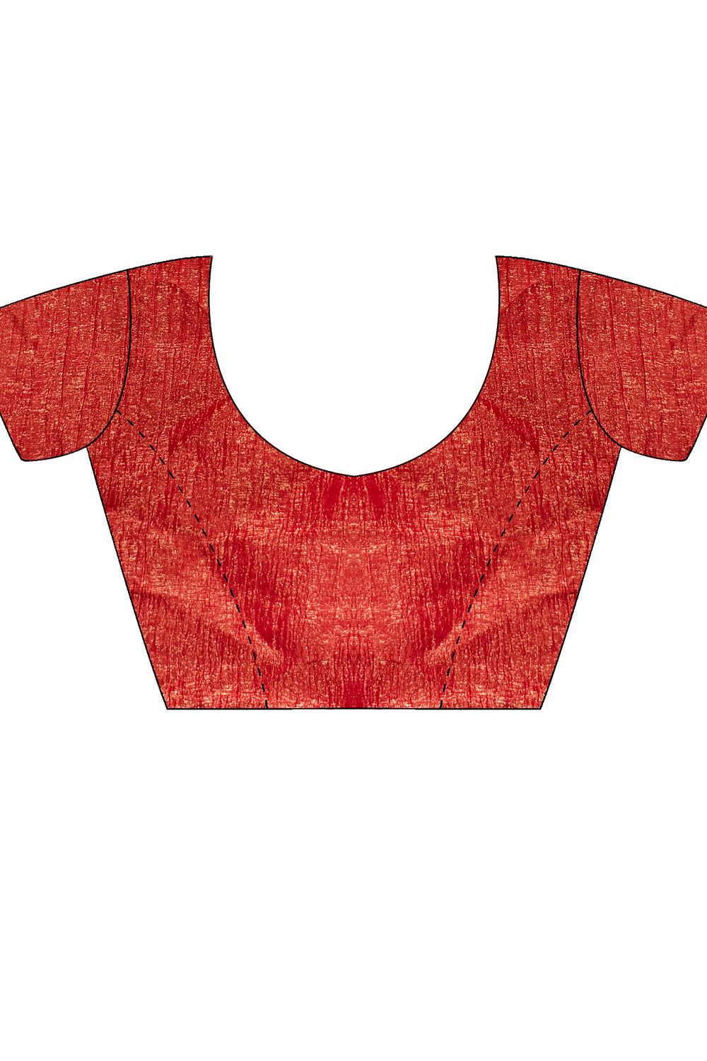 Marisa Burnt Orange Tissue Designer Ready to Wear Saree