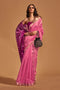 Sia Lavender Kanoi Silk Woven Floral One Minute Saree