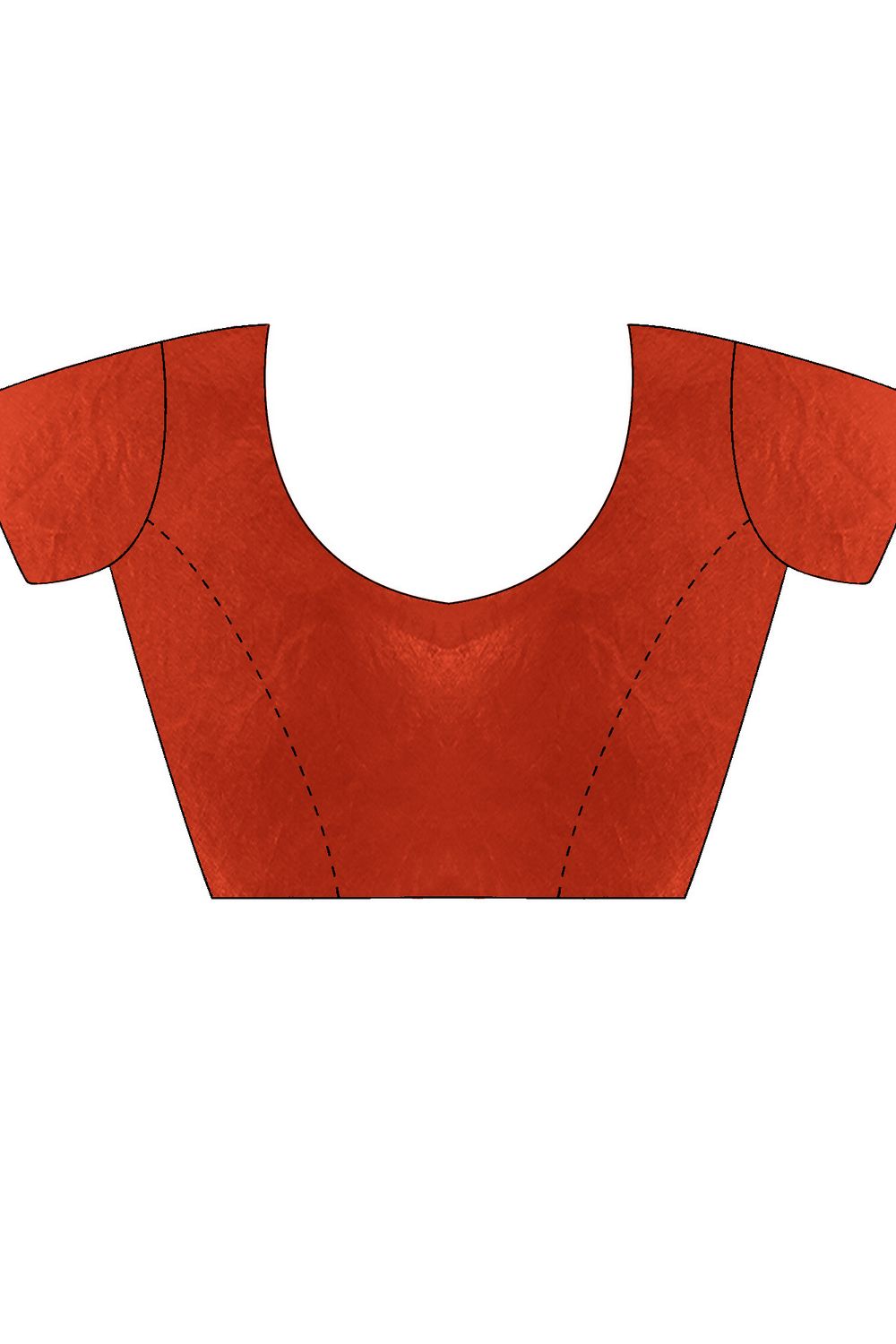 Malia Burnt Orange Satin Embellished Border Ready to Wear Saree