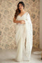 Sienna White Shimmery Net Cutdana Embellished Ready to Wear Saree