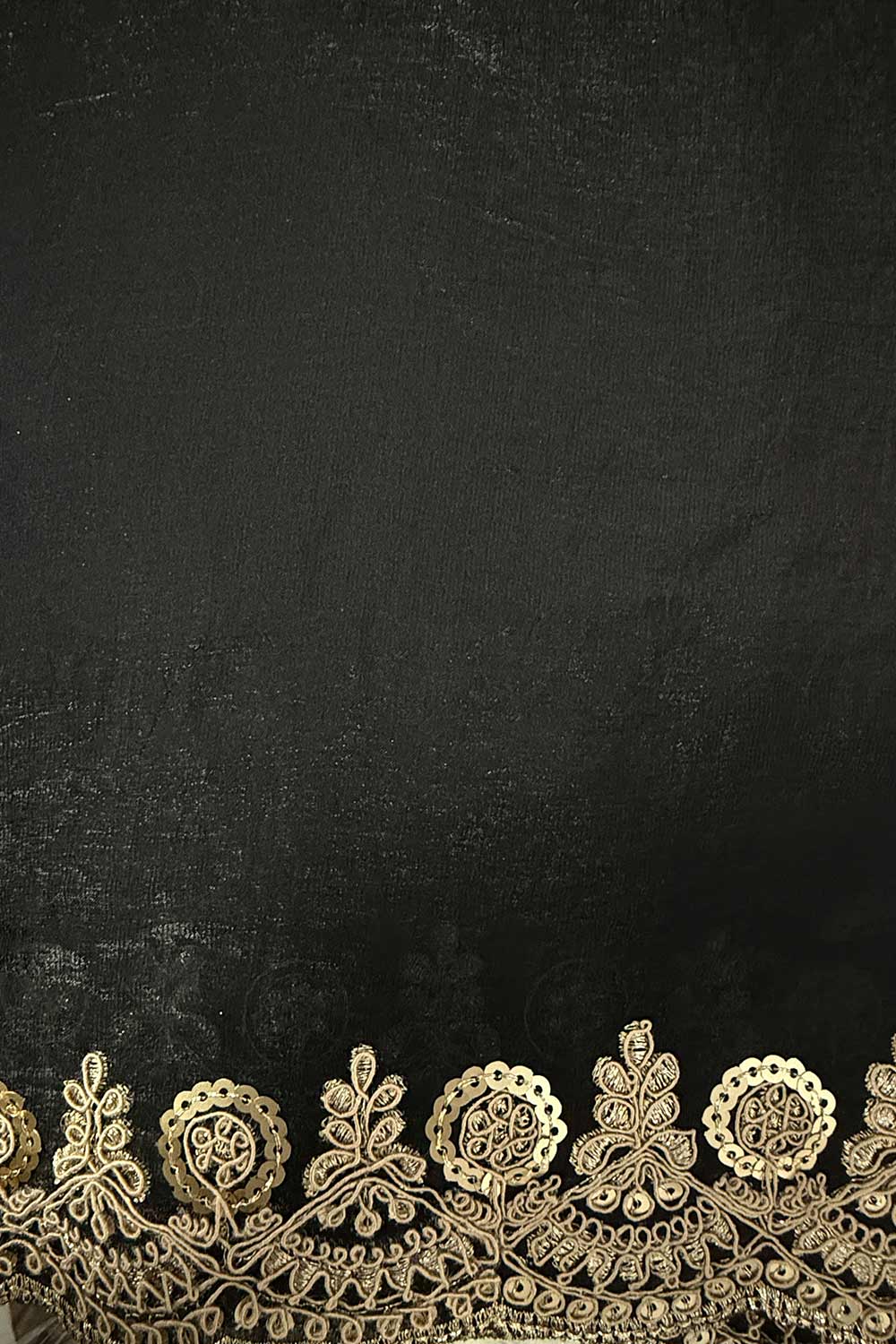 Lori Black Satin Saree with Embroidered Border Ready To Wear One Minute Saree