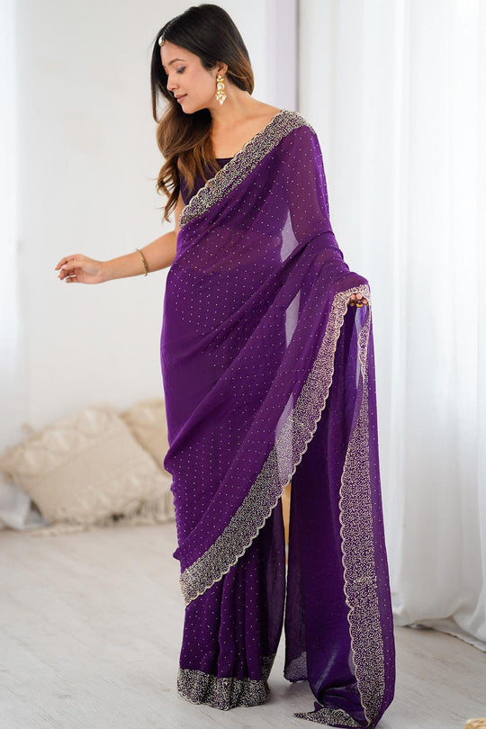 Farah Teal Blue Satin Embellished Ready to Wear SareeTeal Blue Satin Embellished Ready to Wear Saree