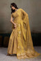 Mirabella Beige Tissue Silk Woven Ready to Wear One Minute Saree