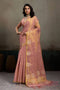 Mirabella Pink Tissue Silk Woven Ready to Wear One Minute Saree