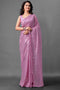 Mina Magenta Sequin Georgette Ready to Wear Party Wear Saree