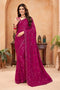 Kimiya Pink Faux Georgette Sequin Saree Ready to Wear One Minute Saree