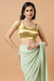 Aria Gold Thin Strap Sleeveless Satin Comfort Stretch™ Blouse