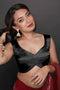 Trina Black Satin Comfort Stretch™  Blouse