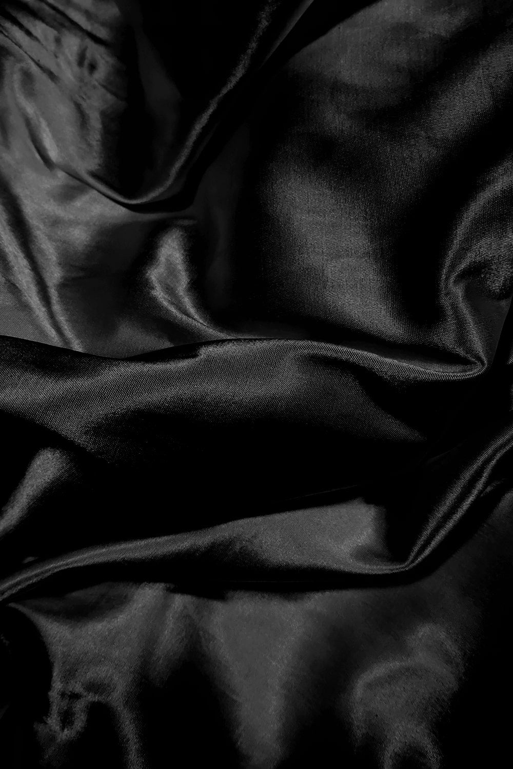 Serena Black Satin Comfort Stretch™  Custom Design Blouse