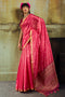 Sapna Pink Handloom Weaving Silk Ready to Wear Saree