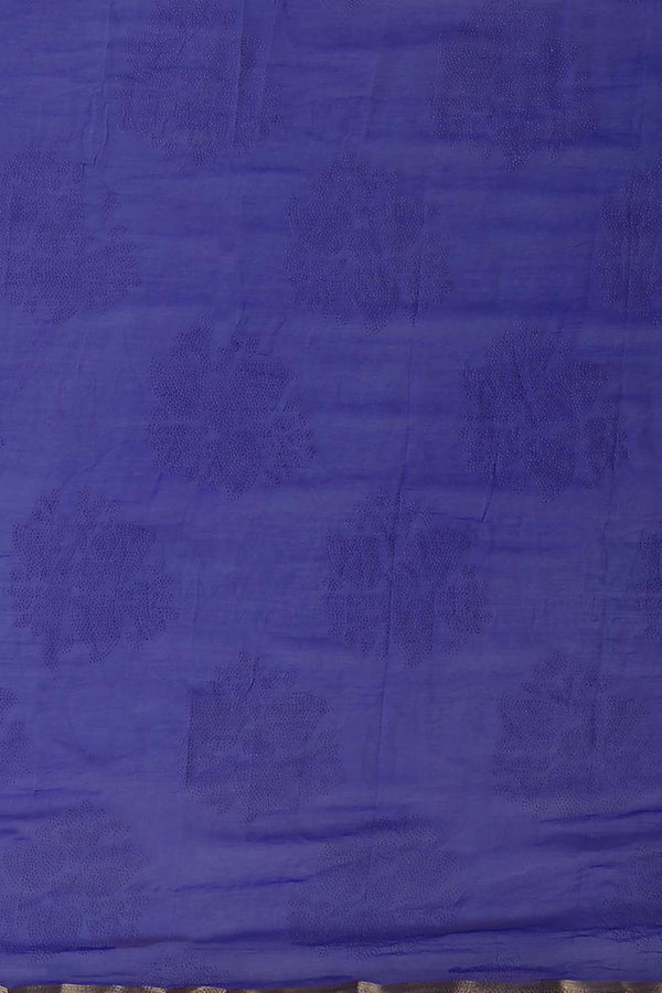 Dolly Blue Chiffon Lace One Minute Saree