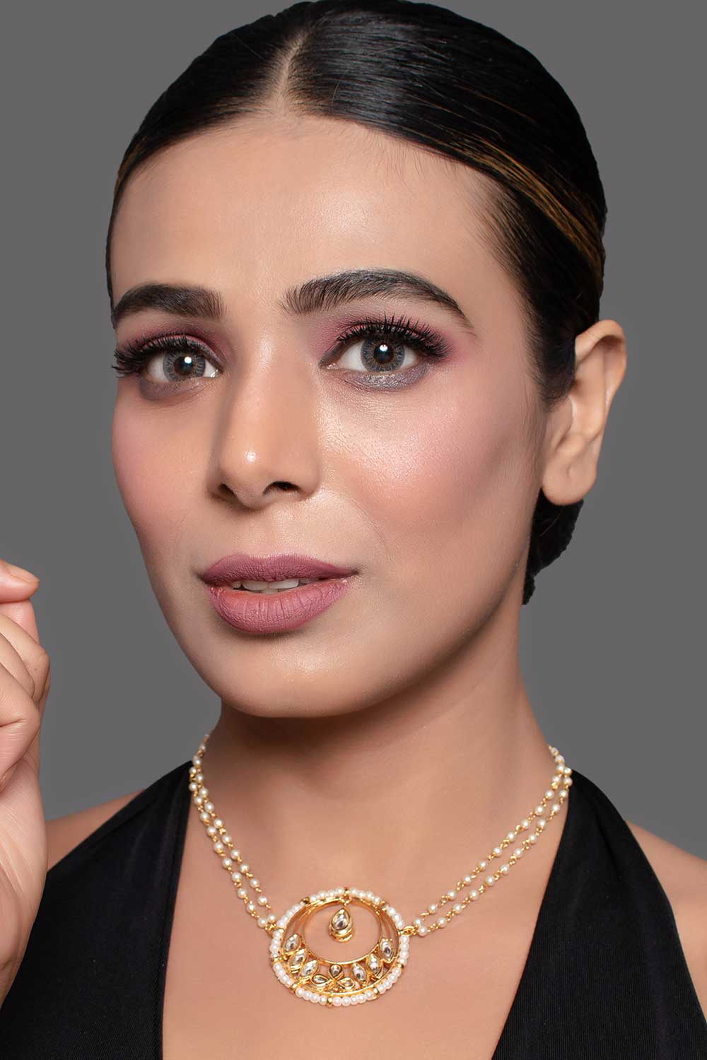 Gold Toned Choker Necklace