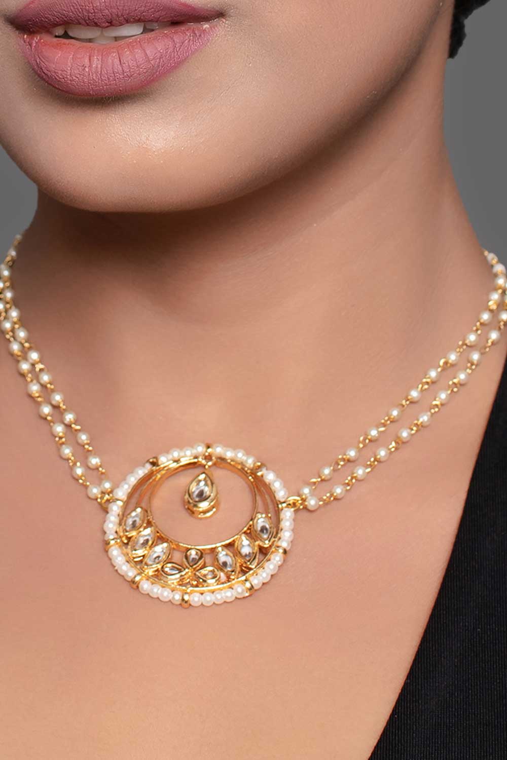 Gold Toned Choker Necklace