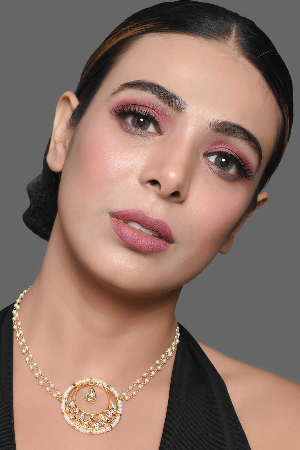 Gold Toned Choker Necklace