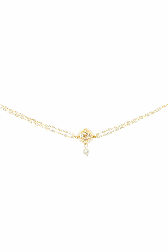 Sleek Moon Shaped Kundan Inspired Choker