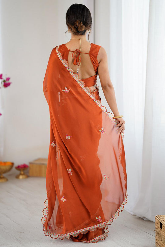 Lavina Georgette Embellished Designer Ready to Wear Saree