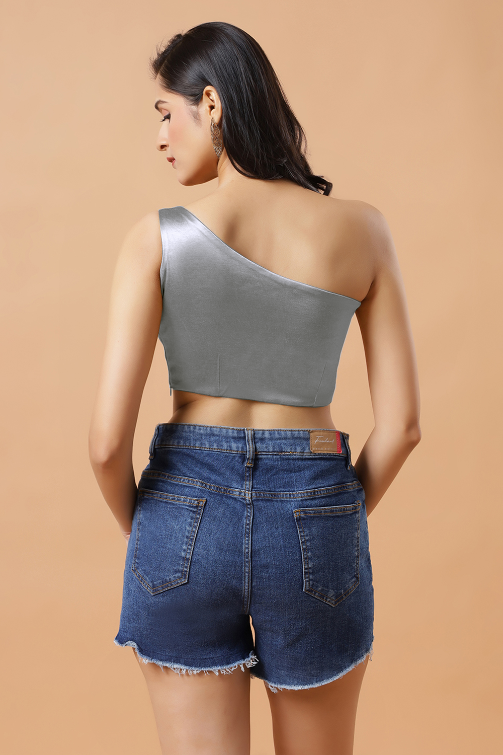 Giana Sliver One Shoulder Satin Comfort Stretch™ Blouse