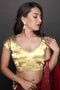 Jenna Gold Satin Comfort Stretch™ Custom Design Blouse