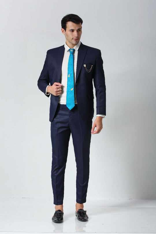 Turquoise Ethnic Gold Motif Silk Sari Tie