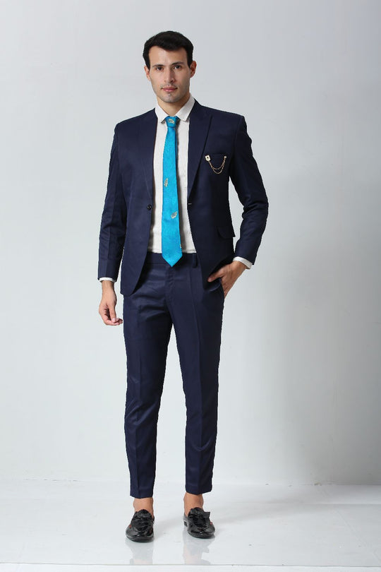 Turquoise Ethnic Gold Motif Silk Sari Tie