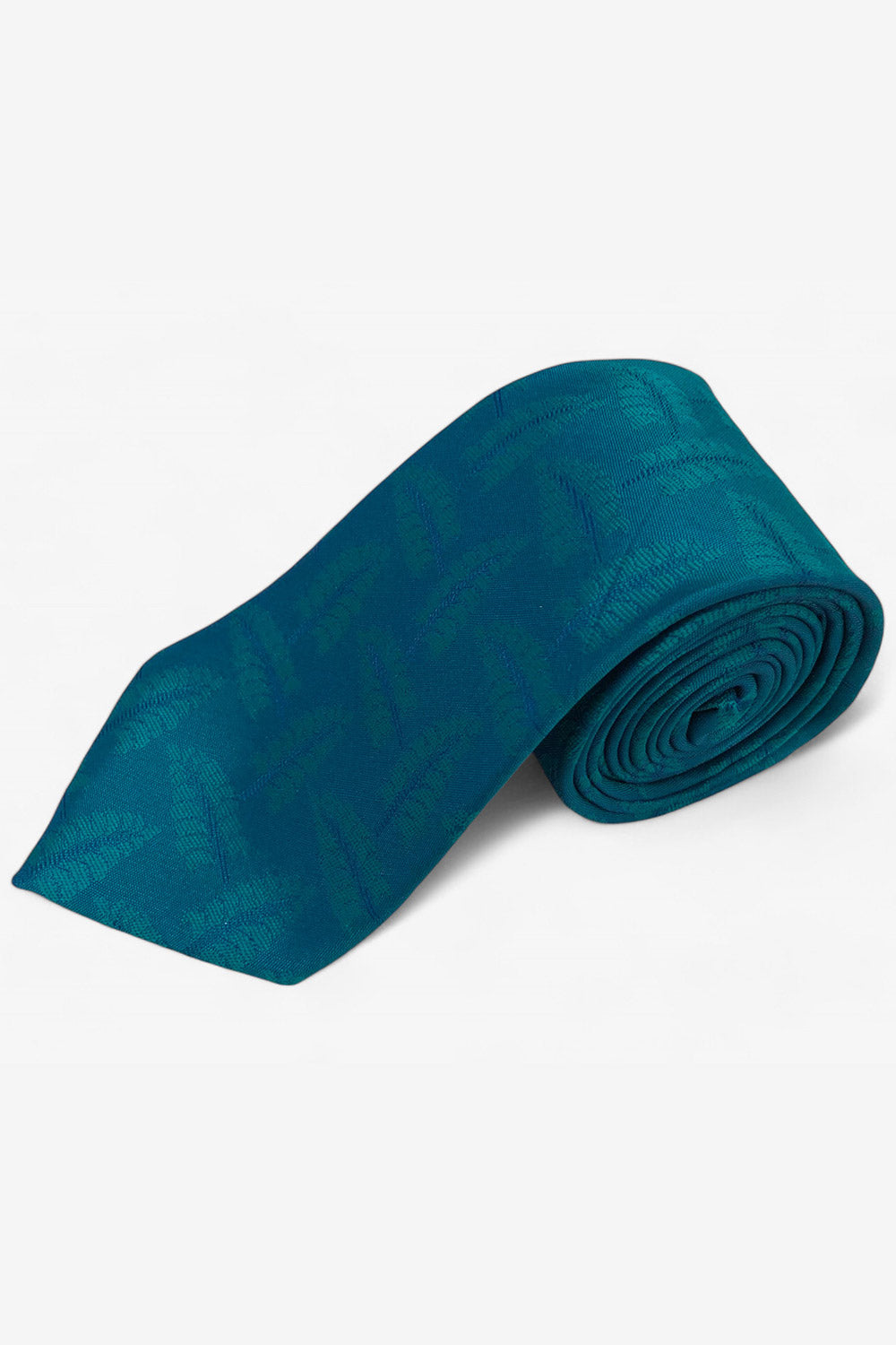 Blue Ethnic Motif Silk Sari Tie