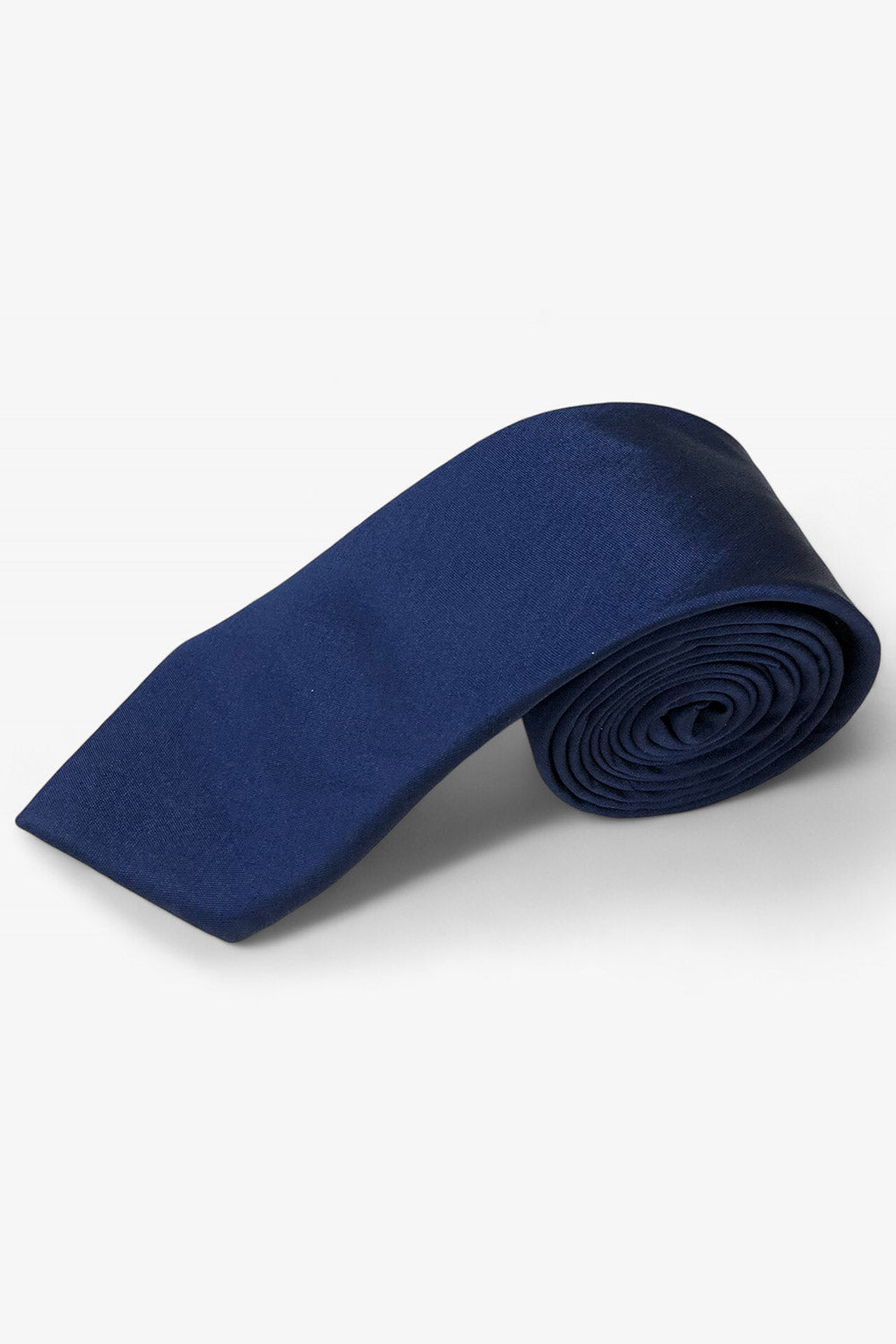 Navy Blue Ethnic Plain Silk Sari Tie