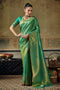 Azalea Sea Green Handloom Silk Zari Woven Designer Ready to Wear Saree