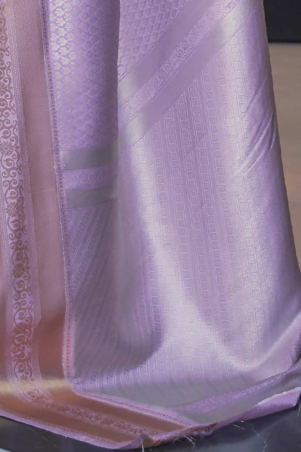 Lucia Lavender Art Silk One Minute Saree