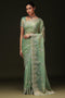 Rina Pastel Green Chiffon Embellished Border Ready to Wear Saree