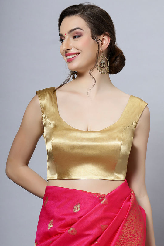 Nora Gold Satin Comfort Stretch™  U Sleeveless Blouse