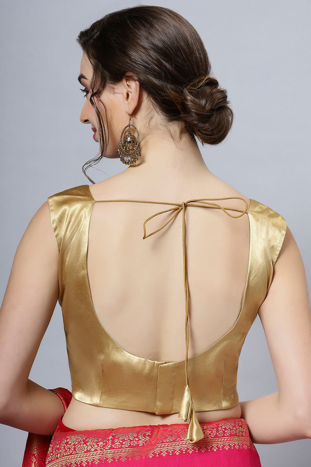 Nora Gold Satin Comfort Stretch™  U Sleeveless Blouse