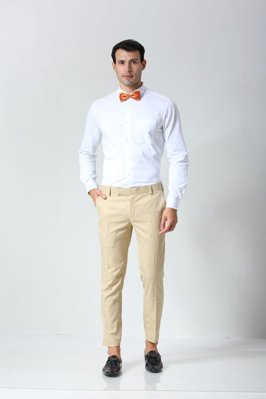 Red Silk Embroidered Sari Bow Tie