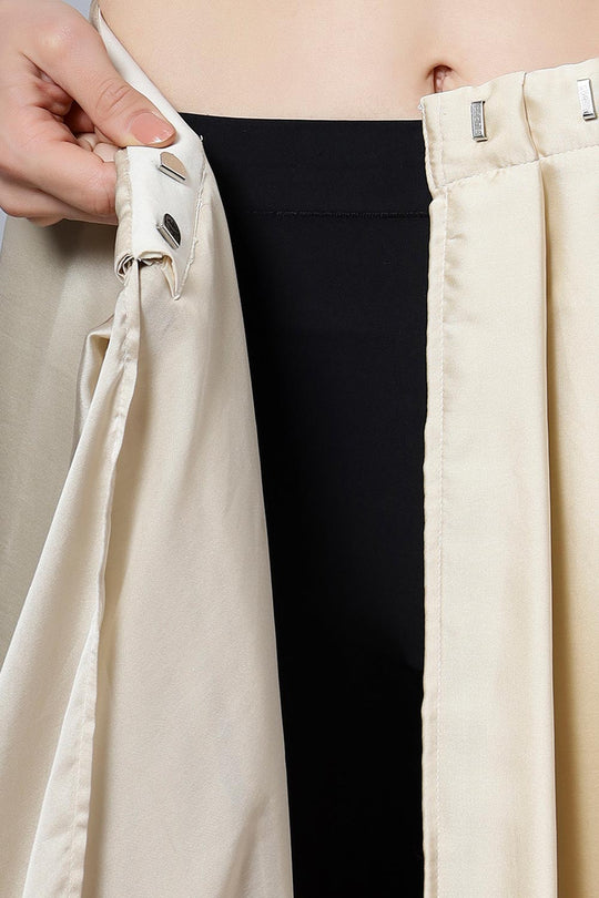 Tia Tan Monochrome Satin Ready to Wear Saree – Ready2Ship