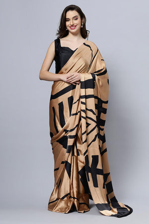 Candice Brown One Minute Saree, ready to wear sari, pre-stitched, pre-draped easy to wear sari.