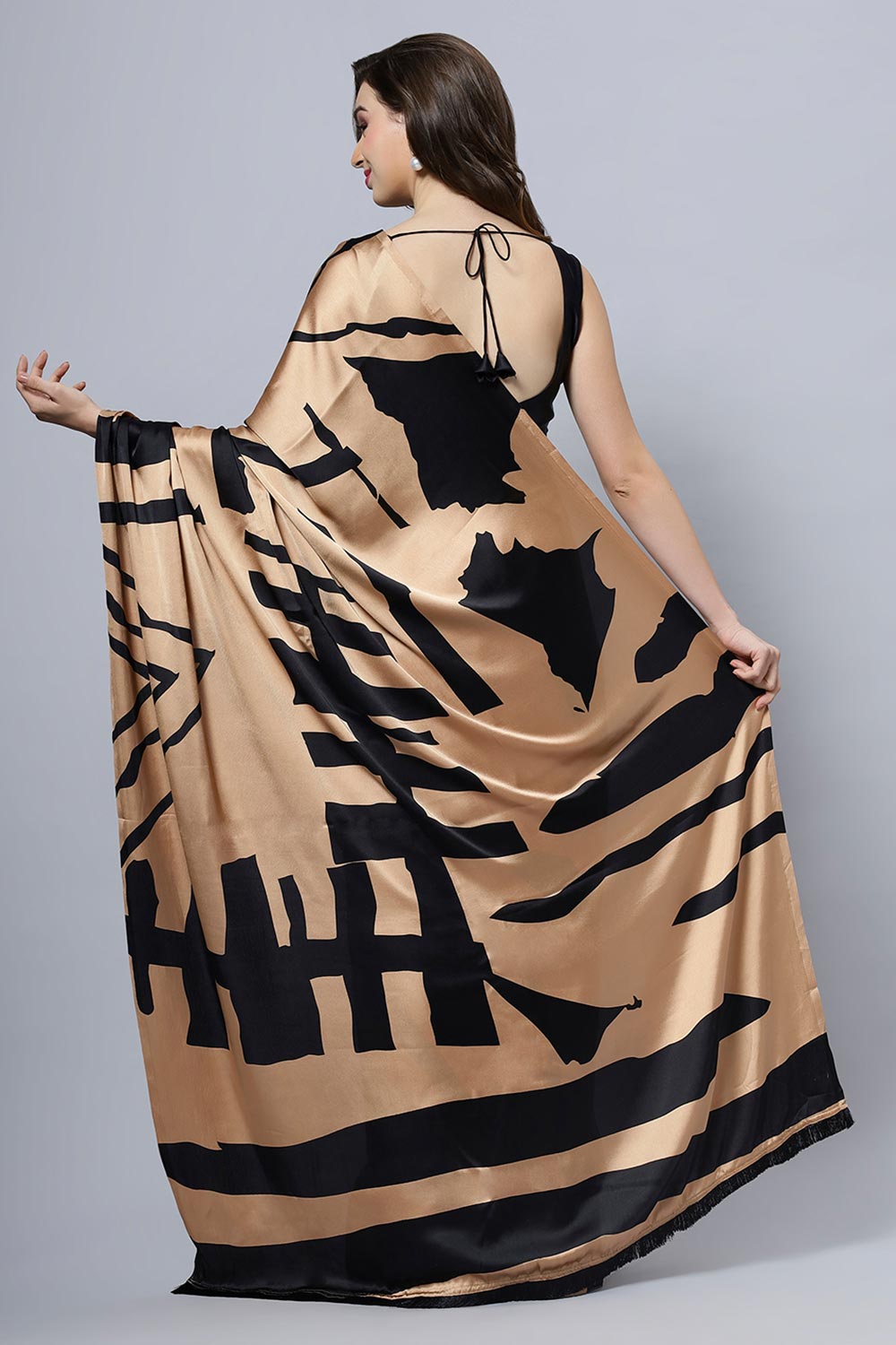 Candice Brown Minute Printed Ready to Wear One Minute Saree