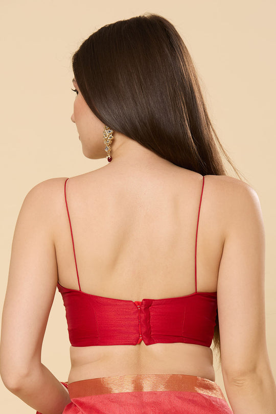 Prisha Pink Kanoi Silk Woven Floral Ready to Wear Saree